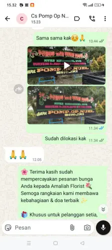 Testimonial Papan Bunga palu